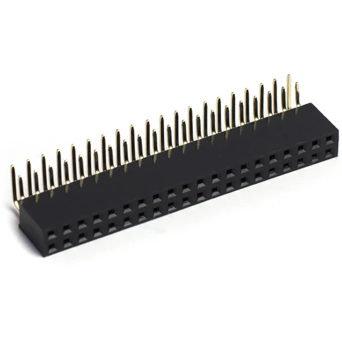 Conector GPIO hembra acodado