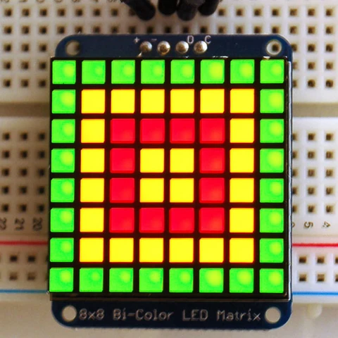 Adafruit matriz LED bicolor