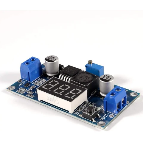 LM2596 con voltímetro