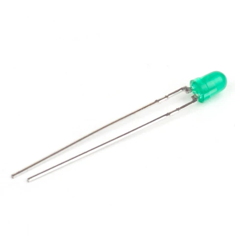 LED de 3 mm · verde