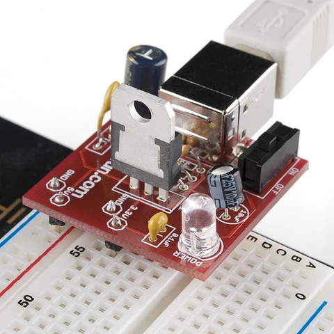 Fuente USB para protoboard
