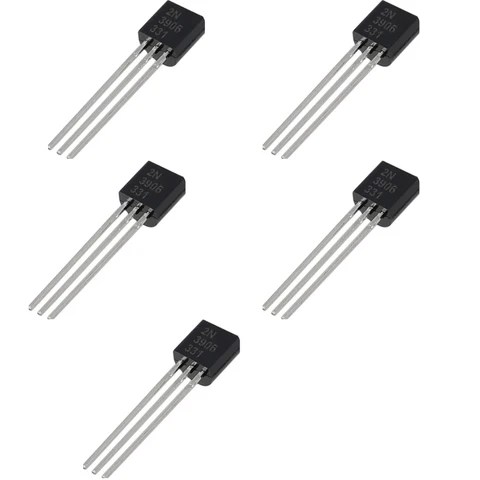 Transistor 2N3906 PNP · pack de 5