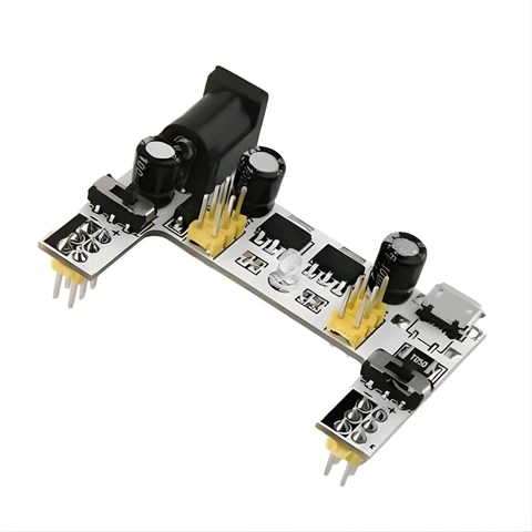 Fuente de protoboard con Micro-USB