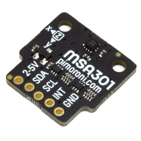 Sensor acelerómetro MSA301 · Pimoroni